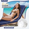 Tycdiose Outdoor Chaise Lounge Chair Cushion, Waterproof Non-Slip Patio Chaise