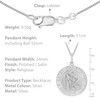 Tuscany Silver St. Christopher Pendant on Curb Chain of 51