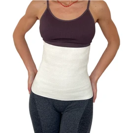 proslim T-active Back Warmer, Kidney Warmer Made of Angora and Merino Wool for Men and Women, Body Warmer, Hip Warmer, Kidney Protection, Heat Belt, Thermal Belt, cream white