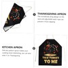 SHOWERORO 1pc Thanksgiving Theme Cooking Apron Apron for Bbq Grilling