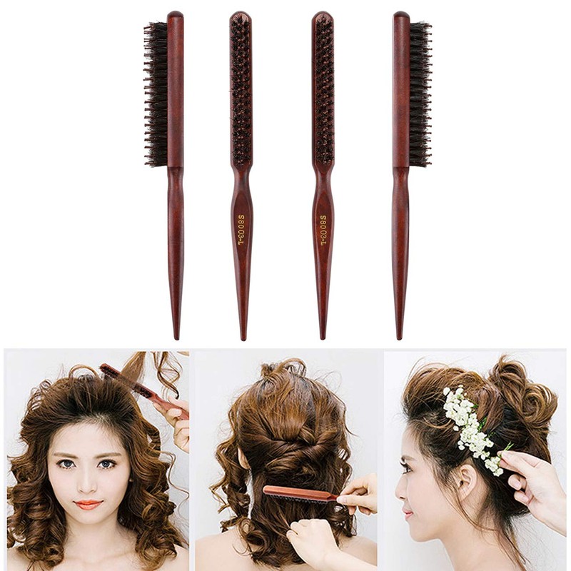 Faletony 1 / 2 Pieces Magic Volumiser Boar Bristle Brush,