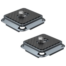 Quick Release Plate for LeapLumin Clamp, Aluminum 1/4” Screw Camera Tripod Mount Plate, Arca-Swiss Rail Design Compatible with DSLR Tripod Ball Head