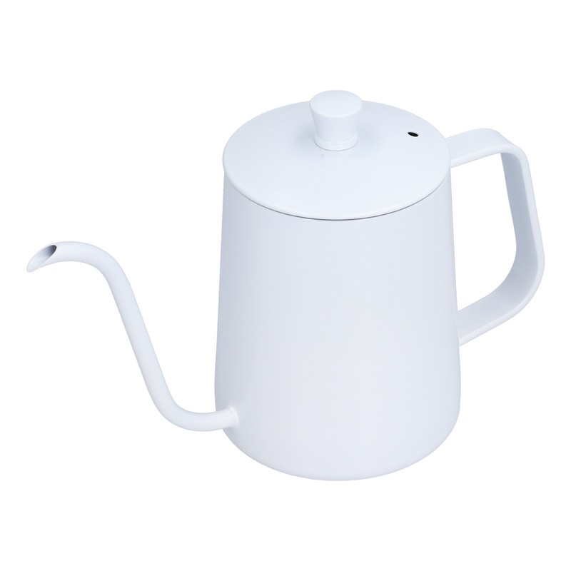 Coffee Kettle Stainless Steel Mini Portable White Thin Mouth Pour