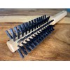 Bamboo Round Hair Brush by RustiK, Soft Bristles, Curl Enhancing,
