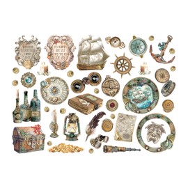 Stamperia Songs of the Sea 42 Pieces Laser Cut Engraving Shapes Cutting Dies