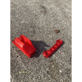 For Traxxas Red Traxxas Sledge Wing Spacer and Hobbywing Switch Mount. (Set of 2)