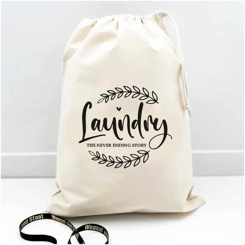 Mayatra's Cotton Laundry Bag for Clothes - Travel Organizer -