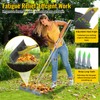 Garden Leaf Rake: Dual Function Thatching Rake for Lawn Dead