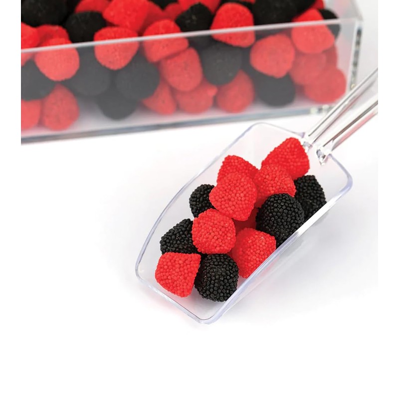 Berry Gummy Candy, Nonpareils Coated Gummies (Red & Black Berry,