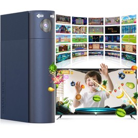 MetFut AR Motion Gaming Console for Kids: Learning & Active Play Game System for Enhanced Logic & Coordination & Fitness. Video Game System with Adjustable Camera. (Navy Blue)
