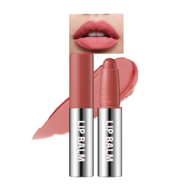 Rose Pink Matte Lipstick Crayon for Women, Waterproof Long-Lasting Transfer-Proof Lip Stick, Highly Pigmented Creamy Velvet Lipsticks for Dry Lips, Soft Texture Lip Stick Crayon Christmas Makeup-05