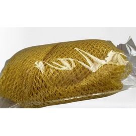 Percée African Exfoliating Bath Sponge, 40 Inches Long Net Body Scrubber (Yellow)