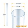 POWERTEC 70176V Clear PVC Pipe 2-1/2" x 36" Long, 1PK,