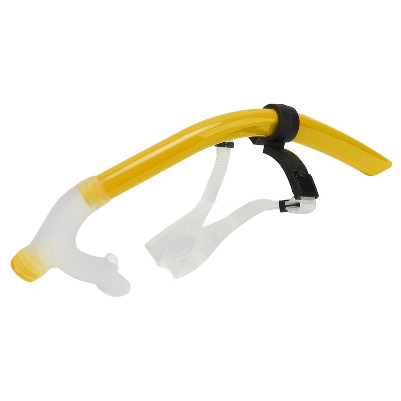Swimming Snorkel Reduced Drag Silicone Swimming Breathing Tube with Adjustable