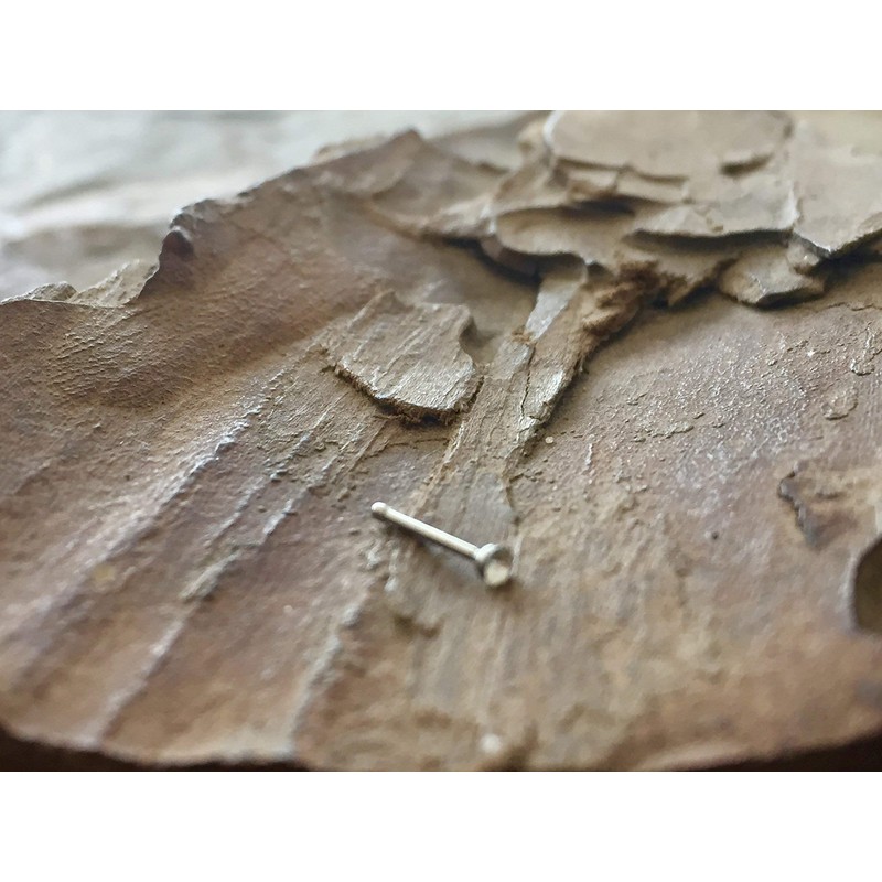 Mini crystal: small nose stud piercing made of stainless steel