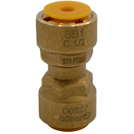 Supplying Demand SB1 3/8 Inch Quick Connect HVAC Brass Coupler Fitting