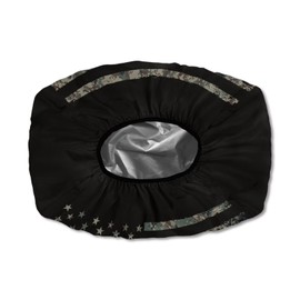 Tomeusey American Flag Winch Cover Universal Winch Protection Cover, Dust-Proof Winch Protective Cover for Indoor Outdoor 8500-17500 lbs