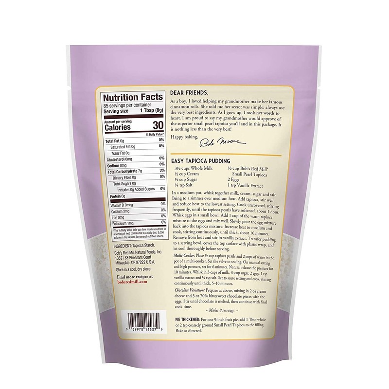 Bob's Red Mill Small Pearl Tapioca, 24 Oz (Pack Of