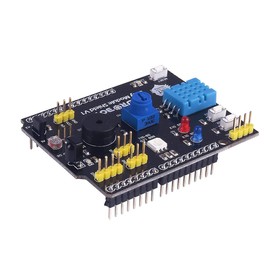 DollaTek Expansion Board Multifunctional Expansion Card Includes Humidity Sensor and LM35 Temperature Sensor 9 in 1 Compatible with Arduino UNO R3