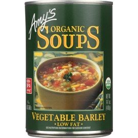 Amy's Organic Soups, Low Fat Vegetable Barley, 14.1 Ounce