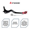 TUSK Aluminum Brake Pedal Red Tip - Fits: Honda CRF150F