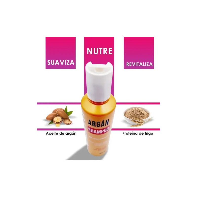 Shampoo De Argan Para Hidratar Cabello Nefertiti 300ml