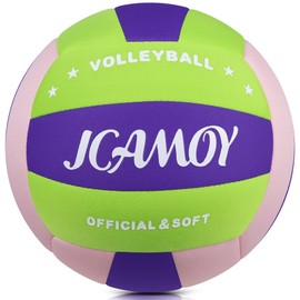 JCAMOY Indoor Soft Volleyball Features a Soft, Smooth Texture that Resists Pilling. It is Standard Size, Safe, and Quiet, Making it the Perfect Choice for Training, Games, or as a Gift