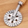 2 PCS Pasta Cutter Wheel Ravioli Cutter Wheel with Roller