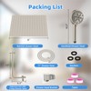 All Metal Shower Head, 8" High Pressure Rainfall/Handheld Shower Combo