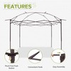 COOS BAY 11x11 Replacement Pop up Gazebo Tent Steel Frame