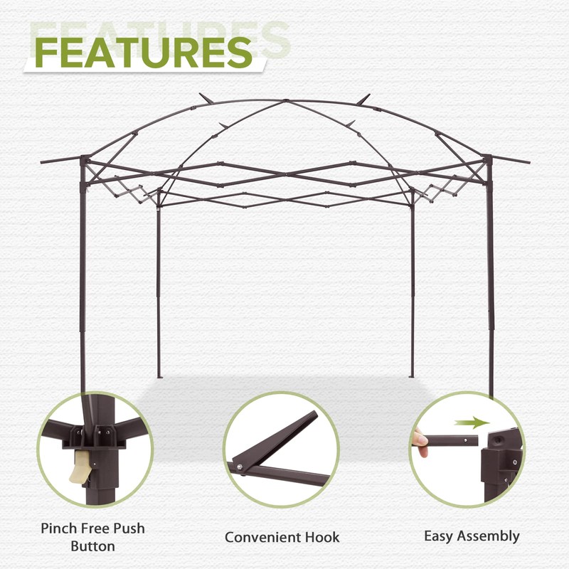 COOS BAY 11x11 Replacement Pop up Gazebo Tent Steel Frame