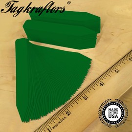 TAGKRAFTERS 4" x 5/8" Dark Green Premium Pot Stakes - 500 Pcs - Plastic Plant Tags and Labels - Nursery Garden Tree Labels Waterproof Writeable | Made in The USA |