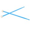 2Pcs Drum Mallet Felt Head Nylon Handle Double Headed Instrument
