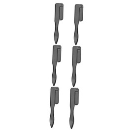 FOMIYES 3sets Stainless Steel Eyelash Brow Comb Folding Eyebrow Brush Lash Grooming Tool for Travel Beauty Salons 2pcs*3