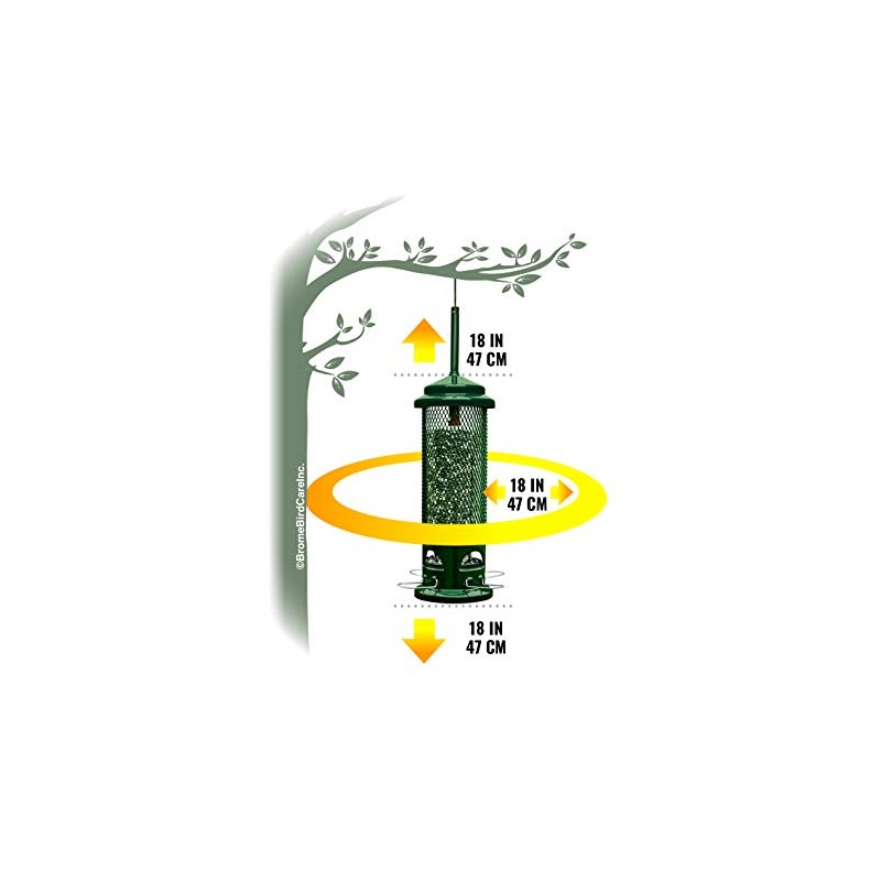 Brome Squirrel Buster Legacy Squirrel-proof Bird Feeder w/4 Metal Perches,