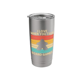 Cool Board Games For Men Women Meeple Gaming Nerd Game Night Stainless Steel Insulated Tumbler