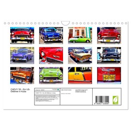 CHEVY '55 - Ein US-Oldtimer in Kuba (Wandkalender 2026 DIN A4 quer), CALVENDO Monatskalender