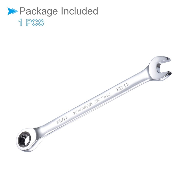 CoCud Ratchet Wrench 11/32" Head SAE 72 Teeth Cr-V Combination