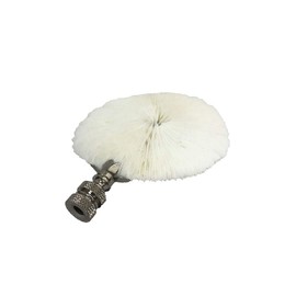 Royal Designs Natural Coral 3.75 Lamp Finial for Lamp Shade, White Mushroom Coral, Silver Plated Base