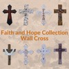 Comfy Hour Faith and Hope Collection Wall Hanging Cross (Gold)