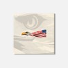 Unbranded Usa Flag Eagle Head 9 Animal 4'' X 4''