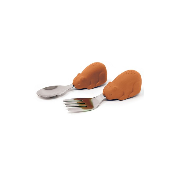 Tiny Twinkle Training Utensils Cinnamon Bear Ages 12+ Months |