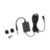 236in Wired Lavalier Microphone Clip On Lapel Condenser Mic for