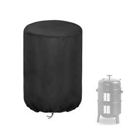 Aidetech Smoker Cover for Big Horn Outdoors 16 inch Charcoal Smoker, Waterproof Outdoor Smoker BBQ Cover Vertical Smoker Cover - 16" D x 32" H