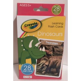 Bendon Crayola Dinosaur Learning Flash Cards Full Deck 28 Cards NEW! Free Shipping!