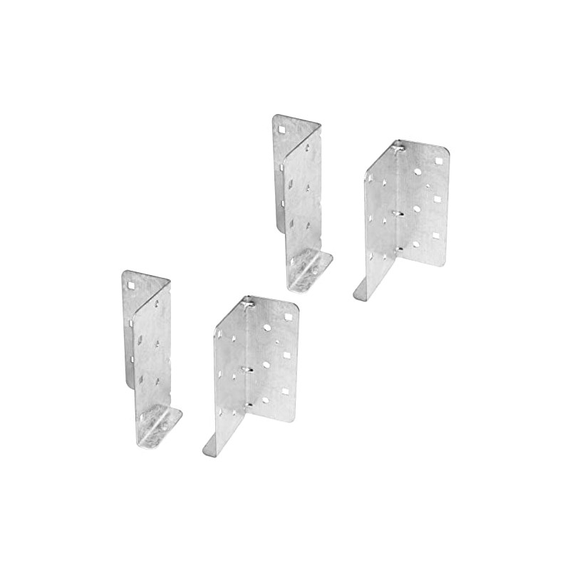 GBGS 2 Pairs Split Joist Hanger for 2x6,16 Gauge Face-Mount