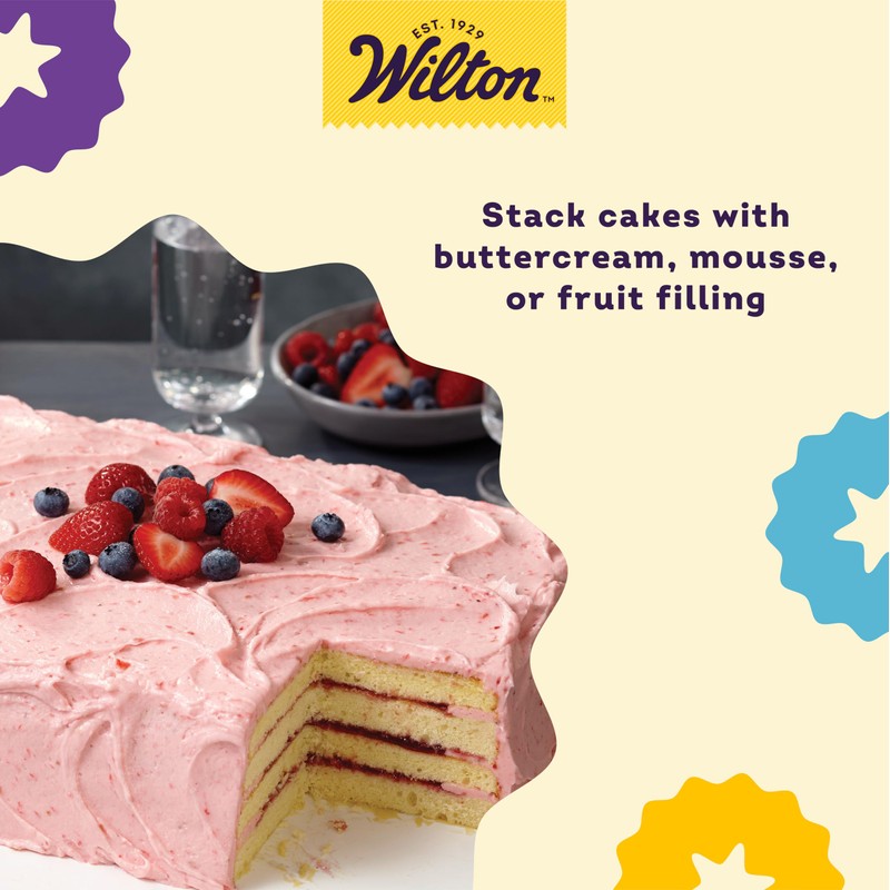 Wilton Easy Layers Sheet Cake Pan, Rectangle Sheet Pan, 2-Piece
