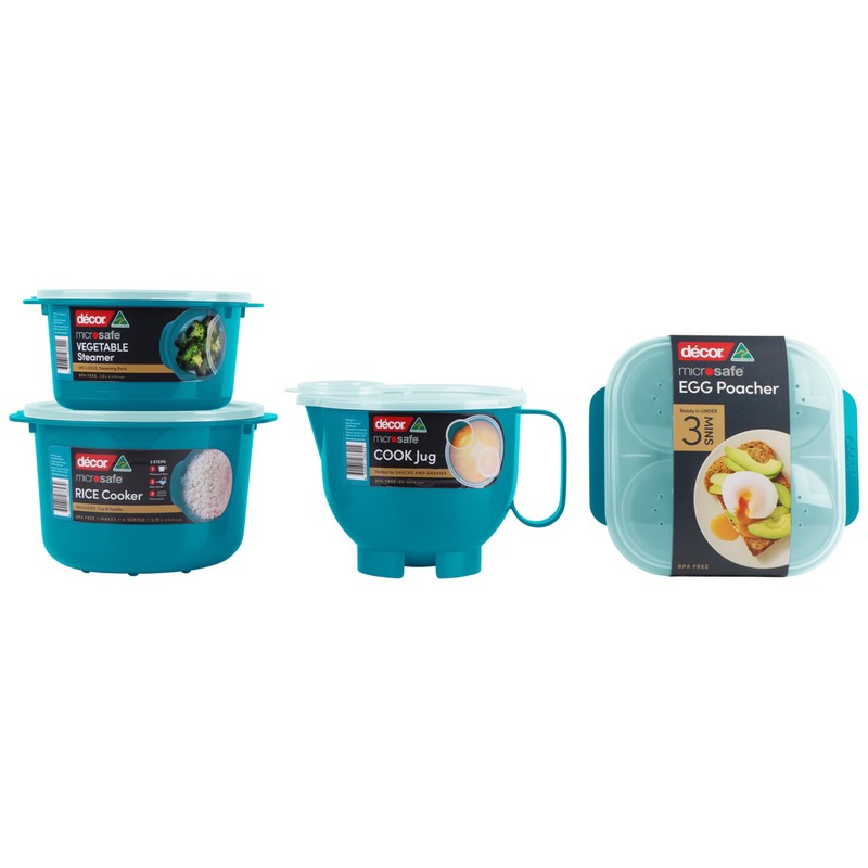 Decor Microsafe Egg Poacher, Teal