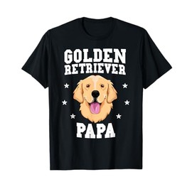 Golden Retriever Papa T-Shirt for Men Grandpa Dog Pet Owner T-Shirt