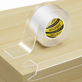 Clear Edge Protector Strip, 1.57in x 3.28FT, Sharp Edge Wrap Cover Tape, Self Adhesive Protective Corner Bumper Guards for Cabinet Door Desk Glass Table Bed Furniture, Kitchen Countertop